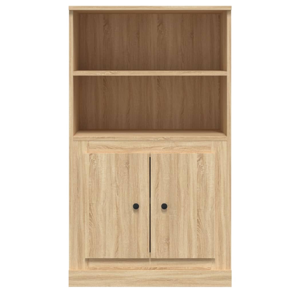 Hoge Kast 60X35,5X103,5 Cm Bewerkt Hout Sonoma Eikenkleurig