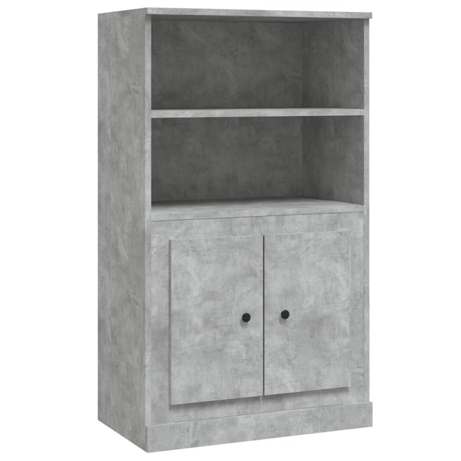 Hoge Kast 60X35,5X103,5 Cm Bewerkt Hout Betongrijs