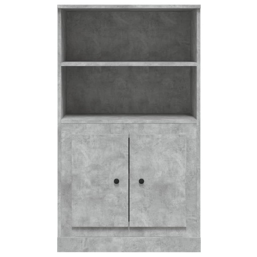 Hoge Kast 60X35,5X103,5 Cm Bewerkt Hout Betongrijs