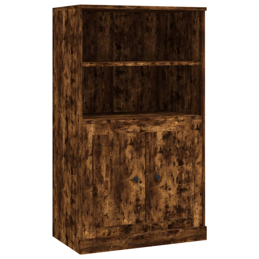 Hoge Kast 60X35,5X103,5 Cm Bewerkt Hout Gerookt Eikenkleurig