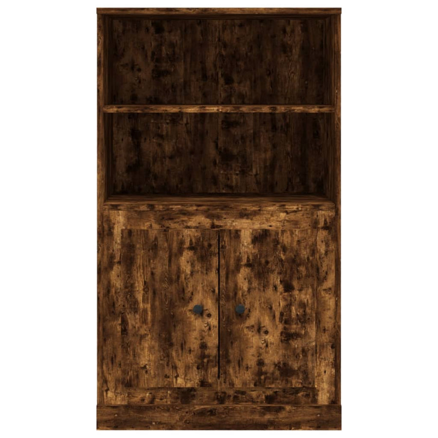 Hoge Kast 60X35,5X103,5 Cm Bewerkt Hout Gerookt Eikenkleurig