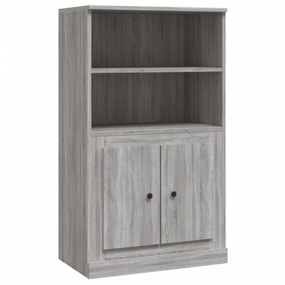 Hoge Kast 60X35,5X103,5 Cm Bewerkt Hout Grijs Sonoma Eikenkleur