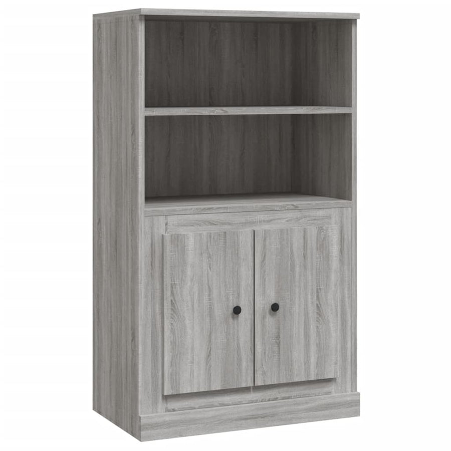Hoge Kast 60X35,5X103,5 Cm Bewerkt Hout Grijs Sonoma Eikenkleur