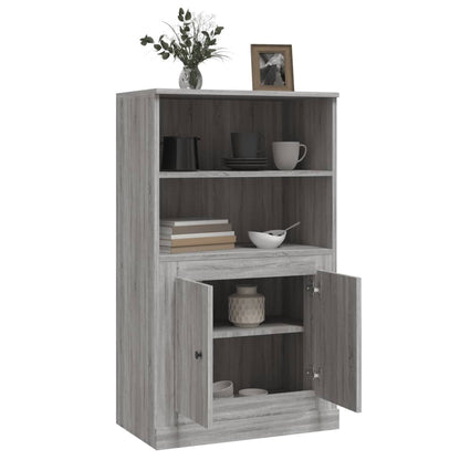 Hoge Kast 60X35,5X103,5 Cm Bewerkt Hout Grijs Sonoma Eikenkleur