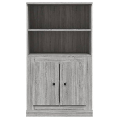 Hoge Kast 60X35,5X103,5 Cm Bewerkt Hout Grijs Sonoma Eikenkleur