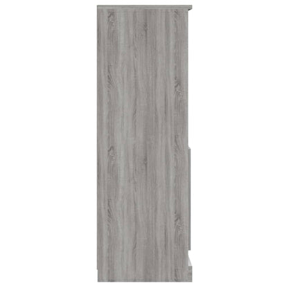 Hoge Kast 60X35,5X103,5 Cm Bewerkt Hout Grijs Sonoma Eikenkleur