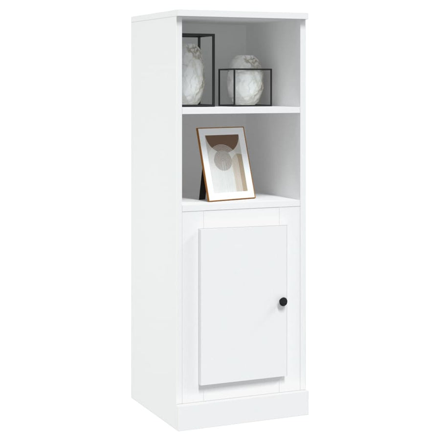 Hoge Kast 36,35,5X103,5 Cm Bewerkt Hout Wit