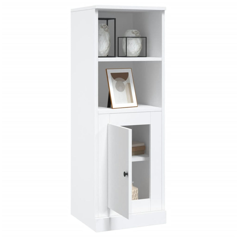 Hoge Kast 36,35,5X103,5 Cm Bewerkt Hout Wit