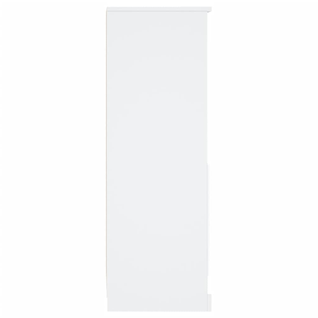 Hoge Kast 36,35,5X103,5 Cm Bewerkt Hout Wit