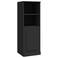 Hoge Kast 36X35,5X103,5 Cm Bewerkt Hout Zwart