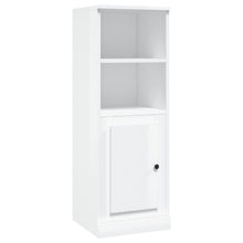 Hoge Kast 36X35,5X103,5 Cm Bewerkt Hout Hoogglans Wit