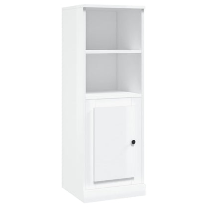 Hoge Kast 36X35,5X103,5 Cm Bewerkt Hout Hoogglans Wit