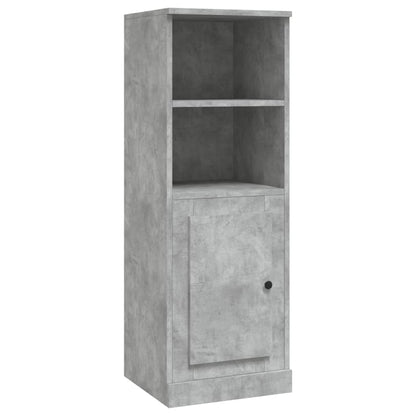 Hoge Kast 36X35,5X103,5 Cm Bewerkt Hout Betongrijs
