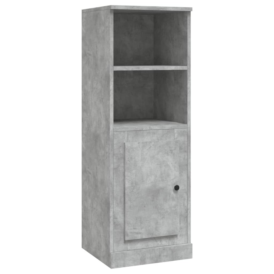 Hoge Kast 36X35,5X103,5 Cm Bewerkt Hout Betongrijs