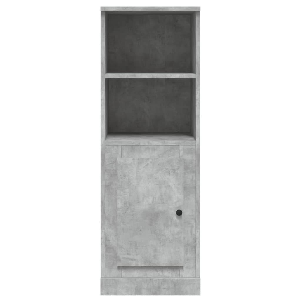 Hoge Kast 36X35,5X103,5 Cm Bewerkt Hout Betongrijs