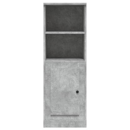 Hoge Kast 36X35,5X103,5 Cm Bewerkt Hout Betongrijs