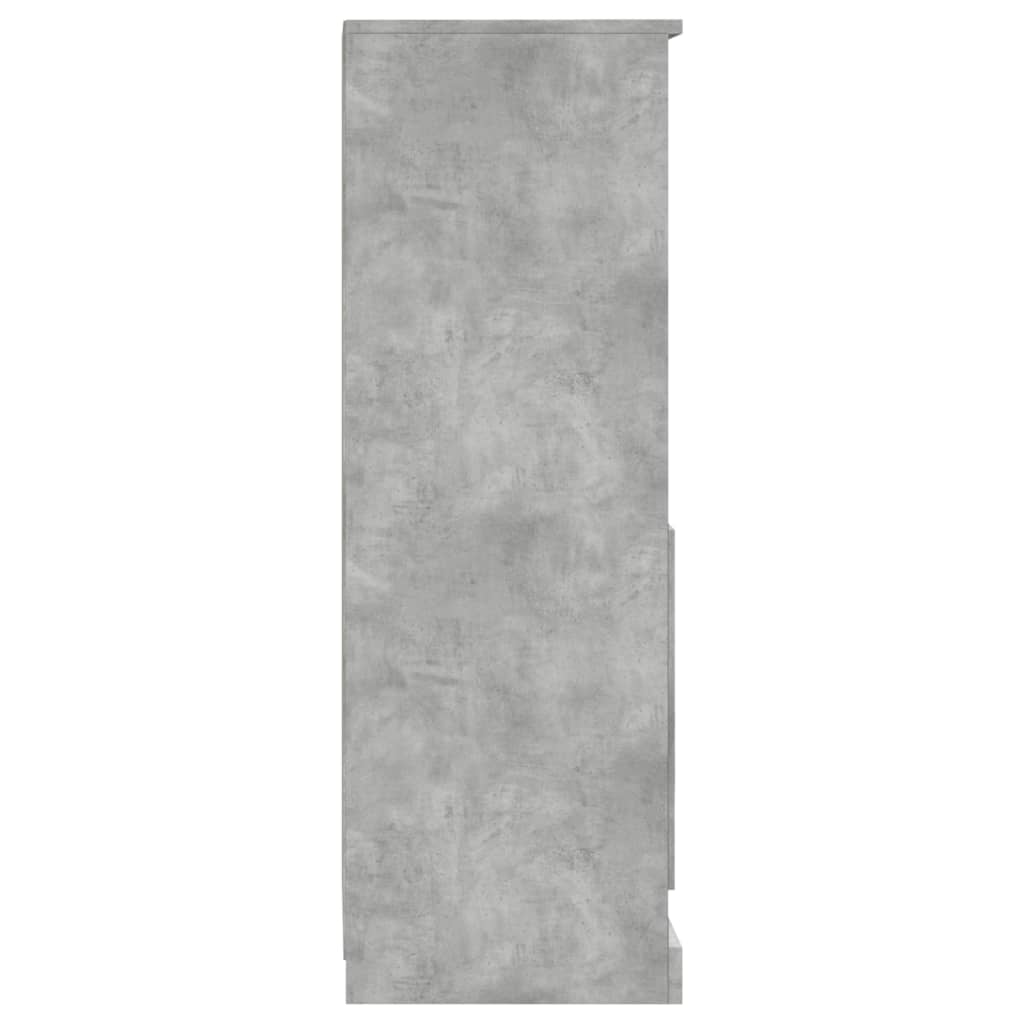 Hoge Kast 36X35,5X103,5 Cm Bewerkt Hout Betongrijs