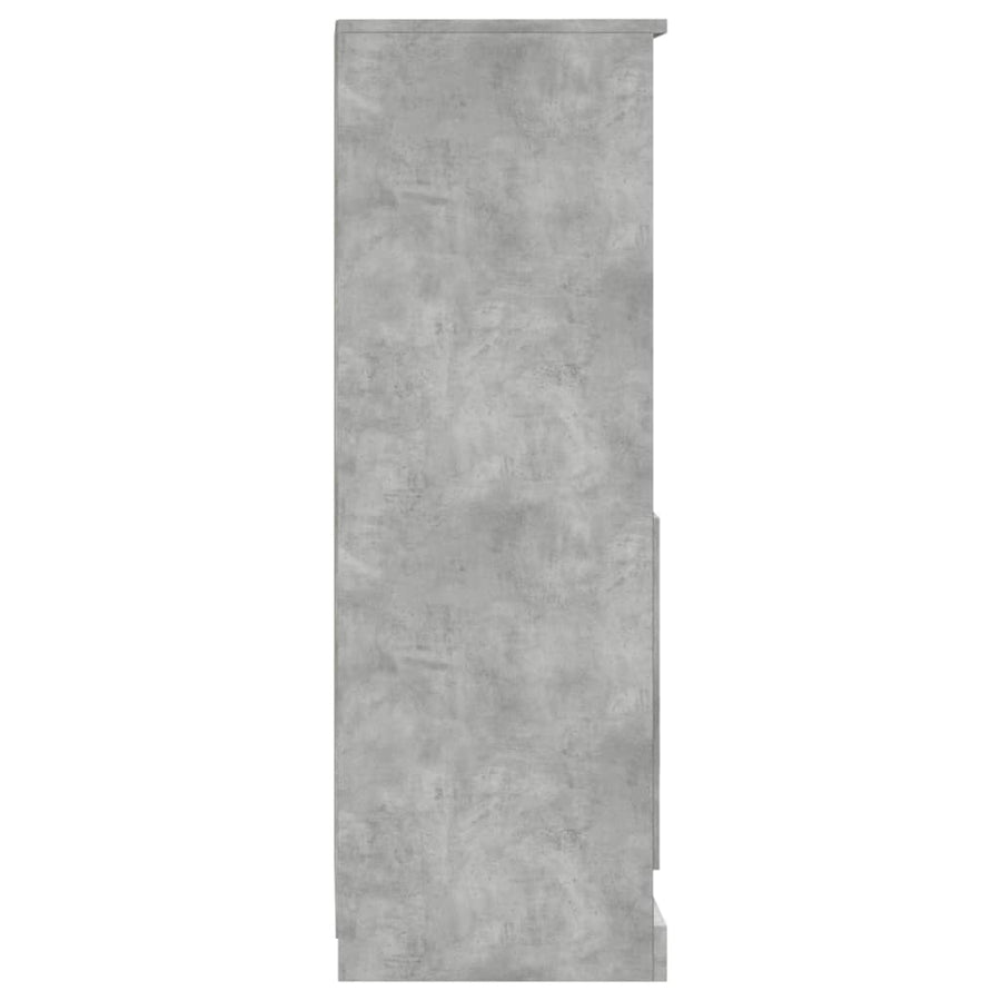 Hoge Kast 36X35,5X103,5 Cm Bewerkt Hout Betongrijs
