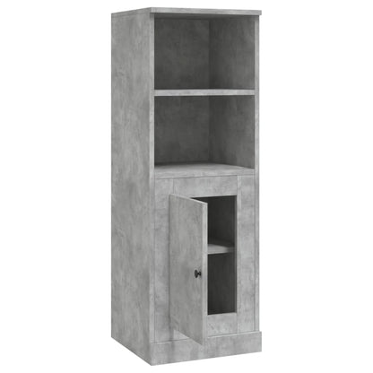 Hoge Kast 36X35,5X103,5 Cm Bewerkt Hout Betongrijs