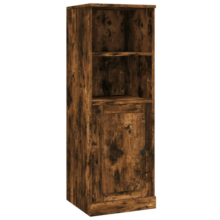 Hoge Kast 36X35,5X103,5 Cm Bewerkt Hout Gerookt Eikenkleurig