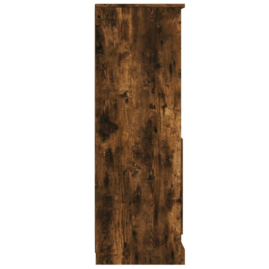 Hoge Kast 36X35,5X103,5 Cm Bewerkt Hout Gerookt Eikenkleurig