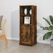 Hoge kast 36x35,5x103,5 cm bewerkt hout gerookt eiken