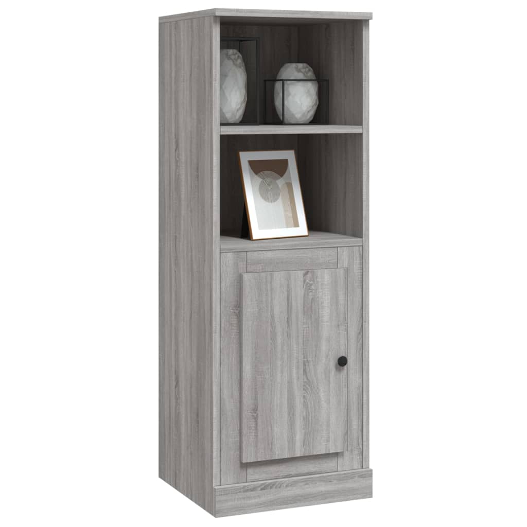 Hoge Kast 36X35,5X103,5 Cm Bewerkt Hout Grijs Sonoma Eikenkleur