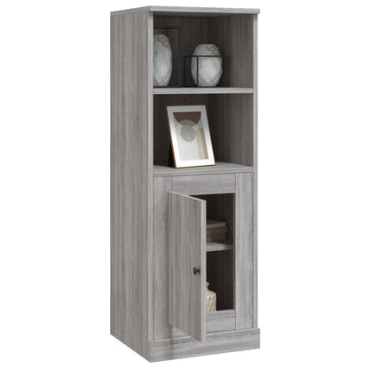 Hoge Kast 36X35,5X103,5 Cm Bewerkt Hout Grijs Sonoma Eikenkleur