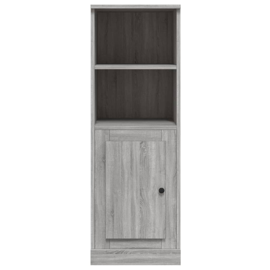 Hoge Kast 36X35,5X103,5 Cm Bewerkt Hout Grijs Sonoma Eikenkleur
