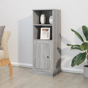 Hoge kast 36x35,5x103,5 cm bewerkt hout grijs