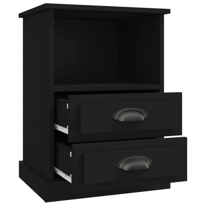 Nachtkastjes 2 St 43X36X60 Cm Zwart