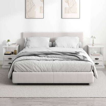 Nachtkastjes 2 St 43X36X60 Cm Hoogglans Wit