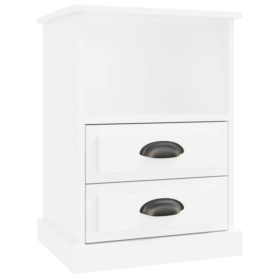 Nachtkastjes 2 St 43X36X60 Cm Hoogglans Wit