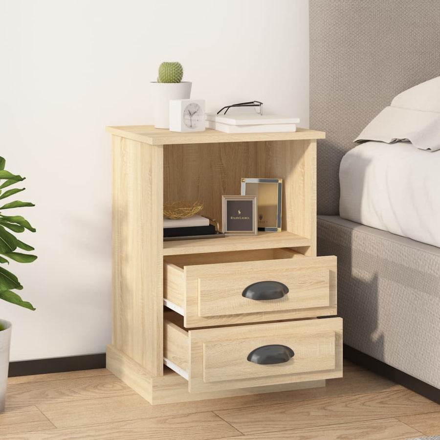 Nachtkastje 43X36X60 Cm Kleurig 1 Sonoma eiken