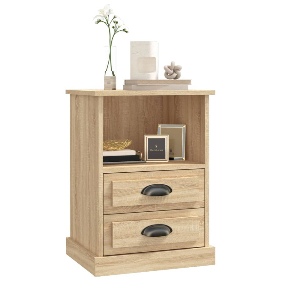 Nachtkastje 43X36X60 Cm Kleurig 1 Sonoma eiken