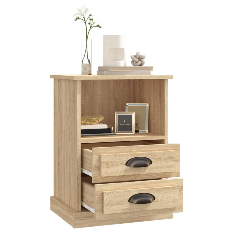 Nachtkastje 43X36X60 Cm Kleurig 1 Sonoma eiken