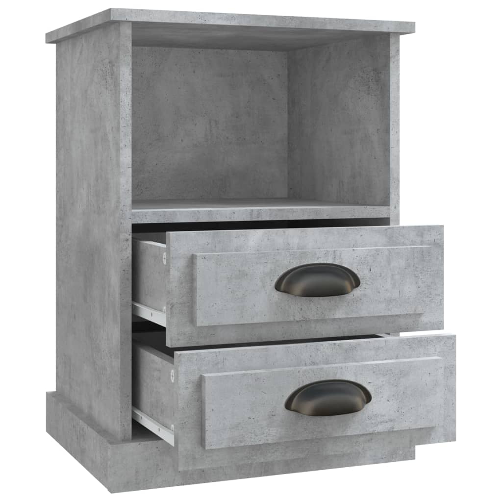 Nachtkastjes 2 St 43X36X60 Cm Betongrijs