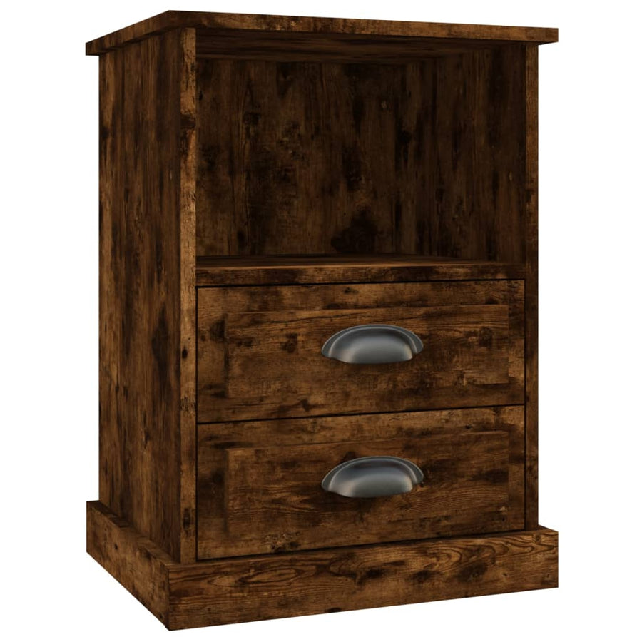 Nachtkastjes 2 St 43X36X60 Cm Gerookt Eikenkleurig