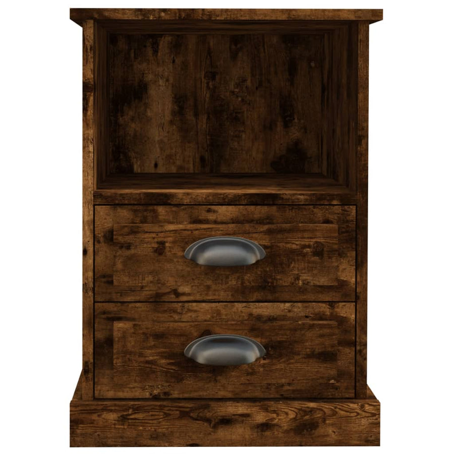 Nachtkastjes 2 St 43X36X60 Cm Gerookt Eikenkleurig