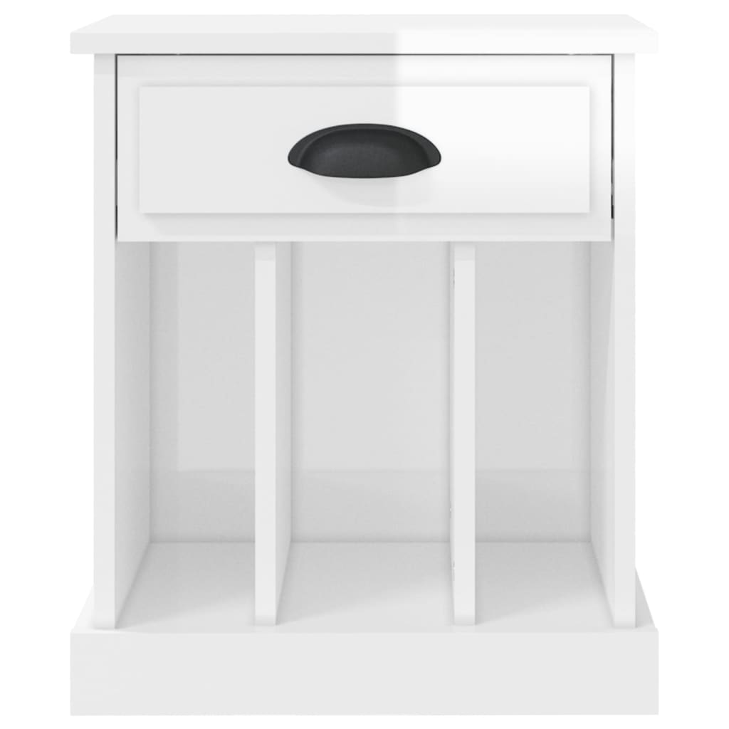Nachtkastjes 2 St 43X36X50 Cm Hoogglans Wit