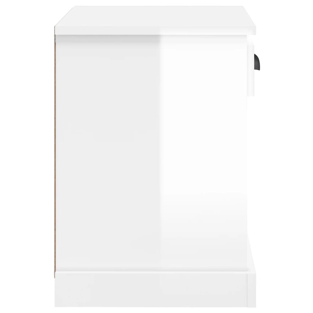 Nachtkastjes 2 St 43X36X50 Cm Hoogglans Wit
