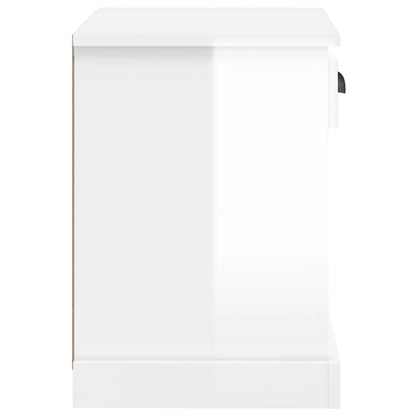 Nachtkastjes 2 St 43X36X50 Cm Hoogglans Wit