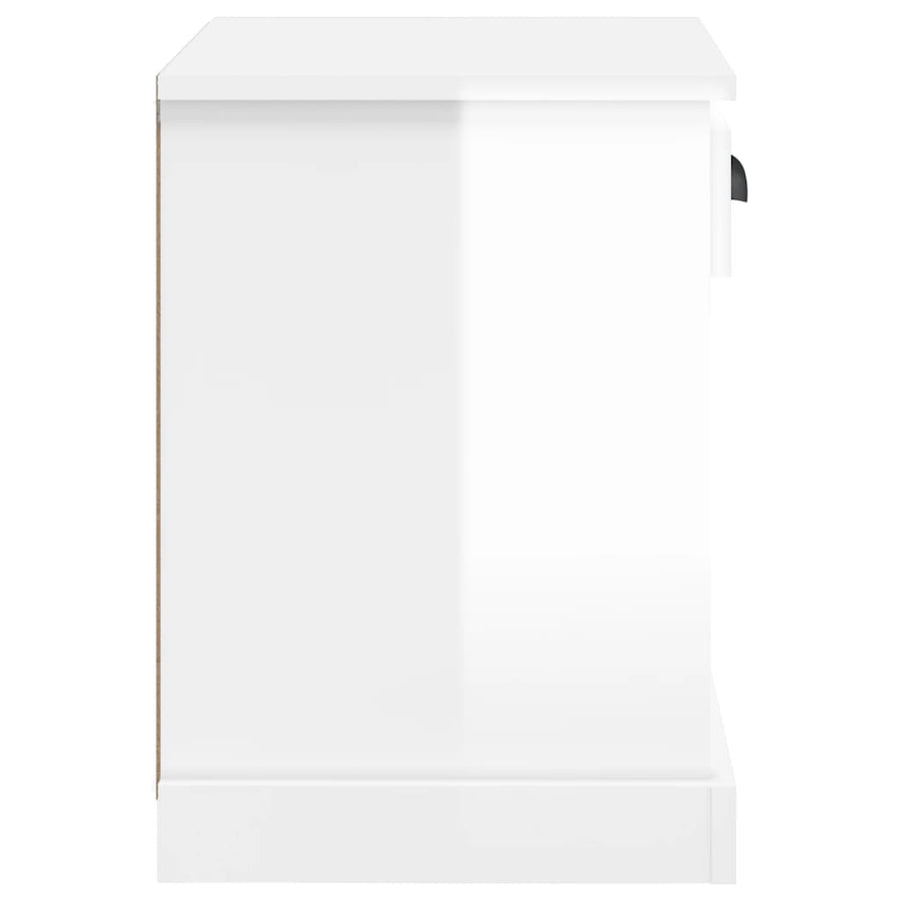 Nachtkastjes 2 St 43X36X50 Cm Hoogglans Wit