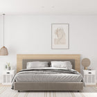 Bedside tables 2 pcs 43x36x50 cm high gloss white