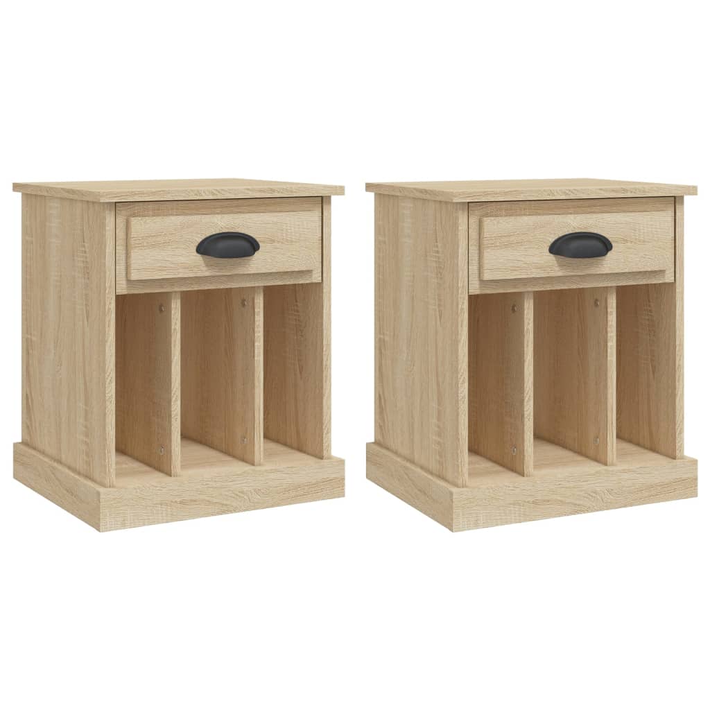 Nachtkastjes 2 St 43X36X50 Cm Sonoma Eikenkleurig