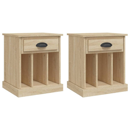 Nachtkastjes 2 St 43X36X50 Cm Sonoma Eikenkleurig