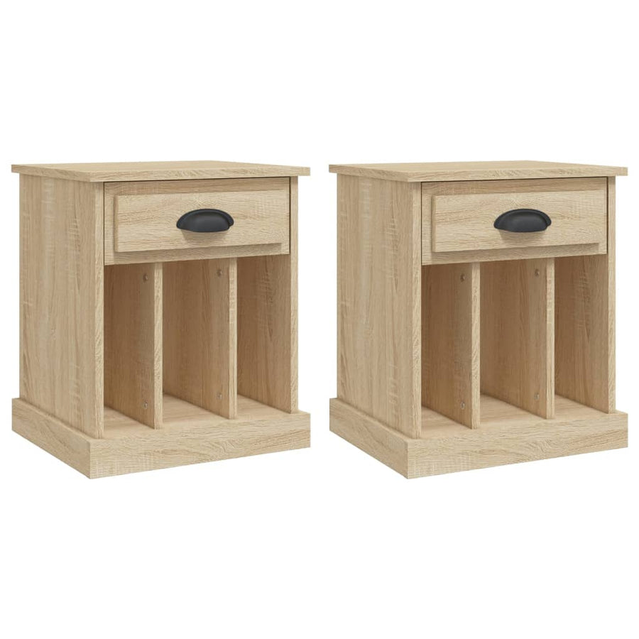 Nachtkastjes 2 St 43X36X50 Cm Sonoma Eikenkleurig