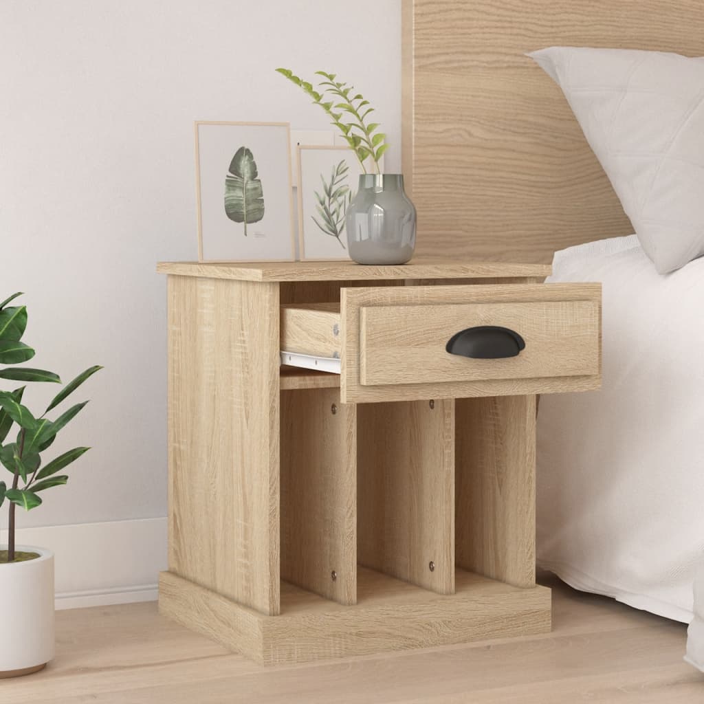 Nachtkastjes 2 St 43X36X50 Cm Sonoma Eikenkleurig