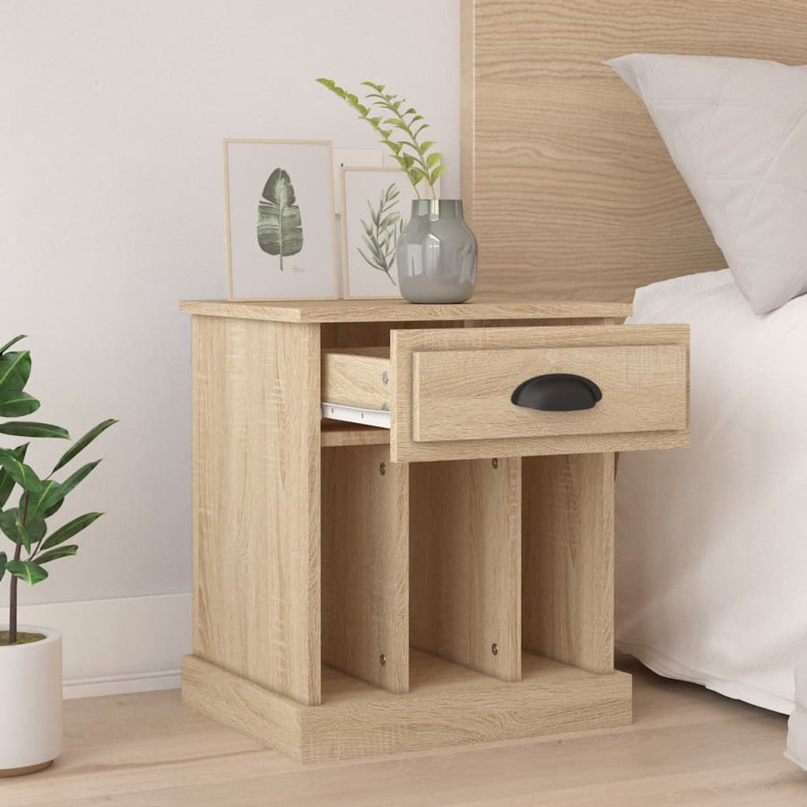 Nachtkastjes 2 St 43X36X50 Cm Sonoma Eikenkleurig