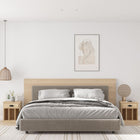 Nachtkastjes 2 st 43x36x50 cm sonoma eiken